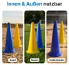Sada kužeľov Dönges, 5 žltých + 5 modrých, výška 480 mm, Náhľad obrázku produktu 7