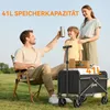Outsunny Bollerwagen Faltbar Handwagen 360° Gartenwagen mit Produktbild-Vorschau 4