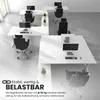 bümö office Lowboard mit Schiebetür - Nachbildung: Weiß Produktbild-Vorschau 2
