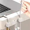 6er-Set Kabelorganizer mit Magnetclip, weiss: Produktbild-Vorschau 1