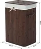 A laundry basket with dimensions shown. Produktbild-Vorschau