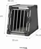 TRIXIE Transportbox, Aluminium - grafit - 55 × 61 × 74 cm Produktbild-Vorschau 2