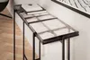 FineBuy Konzolový stolek černý 90x29x85 cm, příborník se Náhled obrázku produktu 4