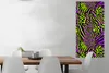 MuchoWow® Poster Tiermuster - Zebra - Neon - Lila 60x120 cm Produktbild-Vorschau 2