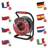 Venkovní prodlužovací kabel na bubnu 25 m / 4 zásuvky / černý / guma / 230 V / 1,5 mm2 Náhled obrázku produktu