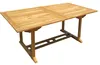 Teak Tisch Gartentisch ausziehbar Doppelauszug Holztisch Produktbild-Vorschau 2