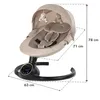 Elektrische 2-in-1-Schaukel, Bluetooth, REVE Beige-Gold Produktbild-Vorschau 7