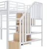 Letto a castello Flieks 90x200 cm con scrivania, letto per Anteprima dell’immagine prodotto 10