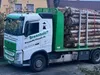 A truck loaded with firewood is parked outdoors. Produktbild-Vorschau