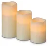 Relaxdays LED Kerzen Echtwachs 3er Set, elektrische Kerzen Produktbild-Vorschau 9