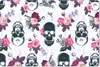MuchoWow® Mauspad Mousepad Teens - Totenkopf - Rose - Produktbild-Vorschau 1