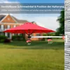 Parasol ścienny COSTWAY 250 cm, uchylny parasol ścienny, Podgląd zdjęcia produktu 6