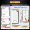 Instructions on how to re-enroll fingerprints on a smartphone. Produktbild-Vorschau
