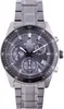 A close-up, front-facing studio shot of a men's Casio Edifice chronograph watch with a metal bracelet and a dark gray dial. Produktbild-Vorschau