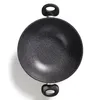 A top-down view of a black wok pan with a speckled granite-like interior and two black handles. Produktbild-Vorschau