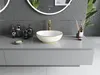 Elza lavabo pour plan de travail 40 x 33 cm, décor blanc/or Voir les images du produit 5