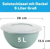 2er Set Kunststoff Salatschüssel Rührschüssel Pastellgrün Produktbild-Vorschau 2