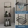 doporro Duschablage ohne Bohren 3 Ebenen Badregal Stehend Produktbild-Vorschau 3