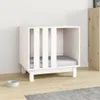 vidaXL Dog House White 60x45x57 cm Masivní borovicové dřevo Náhled obrázku produktu 2
