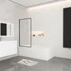 75x140cm schwarz Badewannenaufsatz 6mm ESG Nanoglas Produktbild-Vorschau 1