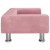 Lit pour chien rose 70x45x26,5 cm velours Voir les images du produit 4