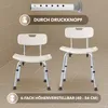 Taboret łazienkowy AREBOS z oparciem | z regulacją Podgląd zdjęcia produktu 7