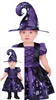 Hexe Halloween Kostüm Lila Schwarz Zauberhut Kürbis Baby Produktbild-Vorschau 1