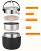 Thermobehälter für Essen 1200ml, Thermoschüssel mit Deckel Produktbild-Vorschau 2