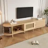 TV skrinka Merax, 180 cm, s ratanovými prvkami, TV nábytok Náhľad obrázku produktu 3
