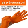 Arbeitshandschuhe aus dickem orangefarbenem Nitril mit Produktbild-Vorschau 5