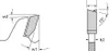 Diagrams illustrating cutting tool angles and dimensions. Voir les images du produit