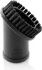 A close-up of a black vacuum cleaner attachment with bristles. Produktbild-Vorschau