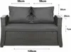 Coussins pour canapé de jardin - Anthracite| Coussin Voir les images du produit 2