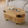 Table basse Merax réglable en hauteur avec portes Voir les images du produit 3