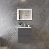 50 cm Badmöbel-Set Unterschrank mit Keramik waschtisch 2 Produktbild-Vorschau 3