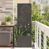vidaXL Garten Sichtschutz-Leinwand Schwarz 50 x 150 cm Produktbild-Vorschau 2