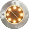 vidaXL Solarne lampy podłogowe 8 szt. LED ciepły biały Podgląd zdjęcia produktu 1
