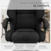Chaise de bureau JILIEN avec repose-pieds et revêtement en Voir les images du produit 9
