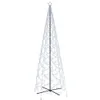 vidaXL LED-Weihnachtsbaum Kegelform Kaltweiß 1400 LEDs Produktbild-Vorschau 1