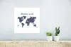 MuchoWow® Poster Weltkarte - Zitat - Blau 30x30 cm - Produktbild-Vorschau 5