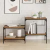 vidaXL Police 4 ks hnedé 60 x 40 x 1,5 cm drevotrieska Náhľad obrázku produktu 3