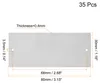 35 Stš¹ck Leere Metall Karten 80x30x0.4mm, Silber Produktbild-Vorschau 1