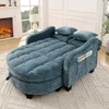 Divano letto 2 in 1 con pouf contenitore, divano Anteprima dell’immagine prodotto 7