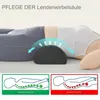 Nackenrolle Halbrolle Lagerungskissen Nackenkissen, Produktbild-Vorschau 6