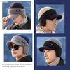 Herren Wintermütze mit Schirm Visor, Warm Strickmütze Produktbild-Vorschau 7