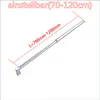 A diagram of an adjustable stabilizer bar for a shower enclosure. Produktbild-Vorschau