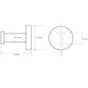 X-ROUND BLACK Haken, Schwarz Produktbild-Vorschau 2