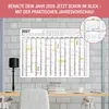 DIN A2 Wandkalender 2027 Abwischbar Gerollt mit 4 Eddings – Produktbild-Vorschau 5