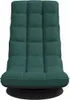 A dark green swivel floor chair against a white background. Produktbild-Vorschau