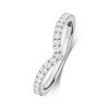 18 Karat (750) Weißgold 2mm Flach Form Diamant Produktbild-Vorschau 2